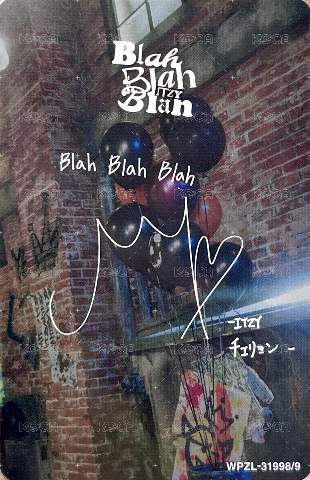 Blah Blah Blah 專輯卡 初回B盤 背面