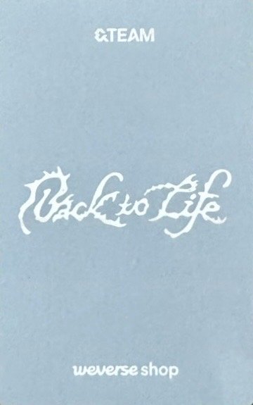 BTL YT 特典卡  背面