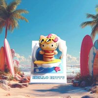 MINISO 磁鐵 夏日黑皮系列衝浪磁鐵盲盒