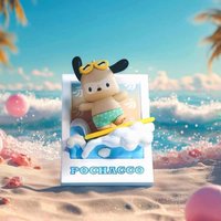 MINISO 磁鐵 夏日黑皮系列衝浪磁鐵盲盒