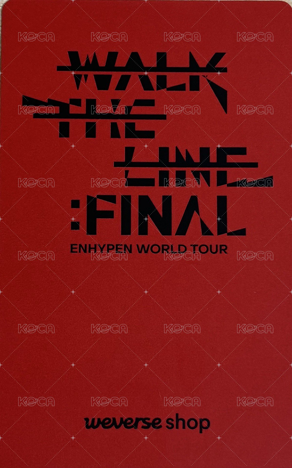 WTL FINAL wvs 入場卡 / 場限卡  背面