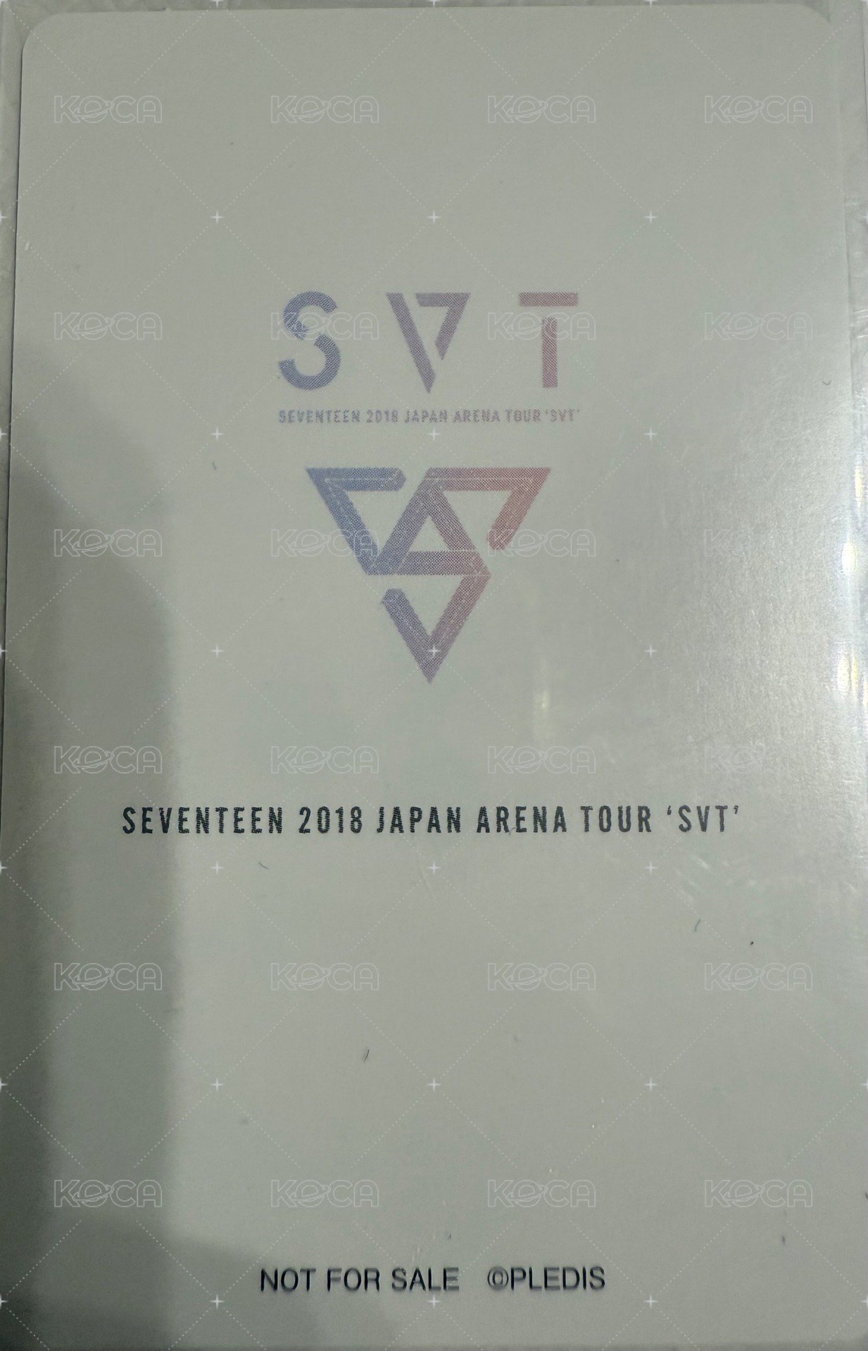 ‘SVT’ 演唱會 DVD / CD 卡  背面
