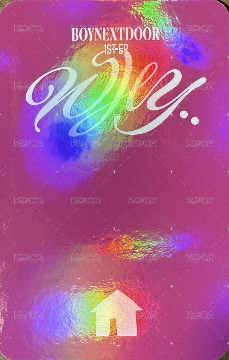 WHY.. k4 特典卡 閃卡 背面