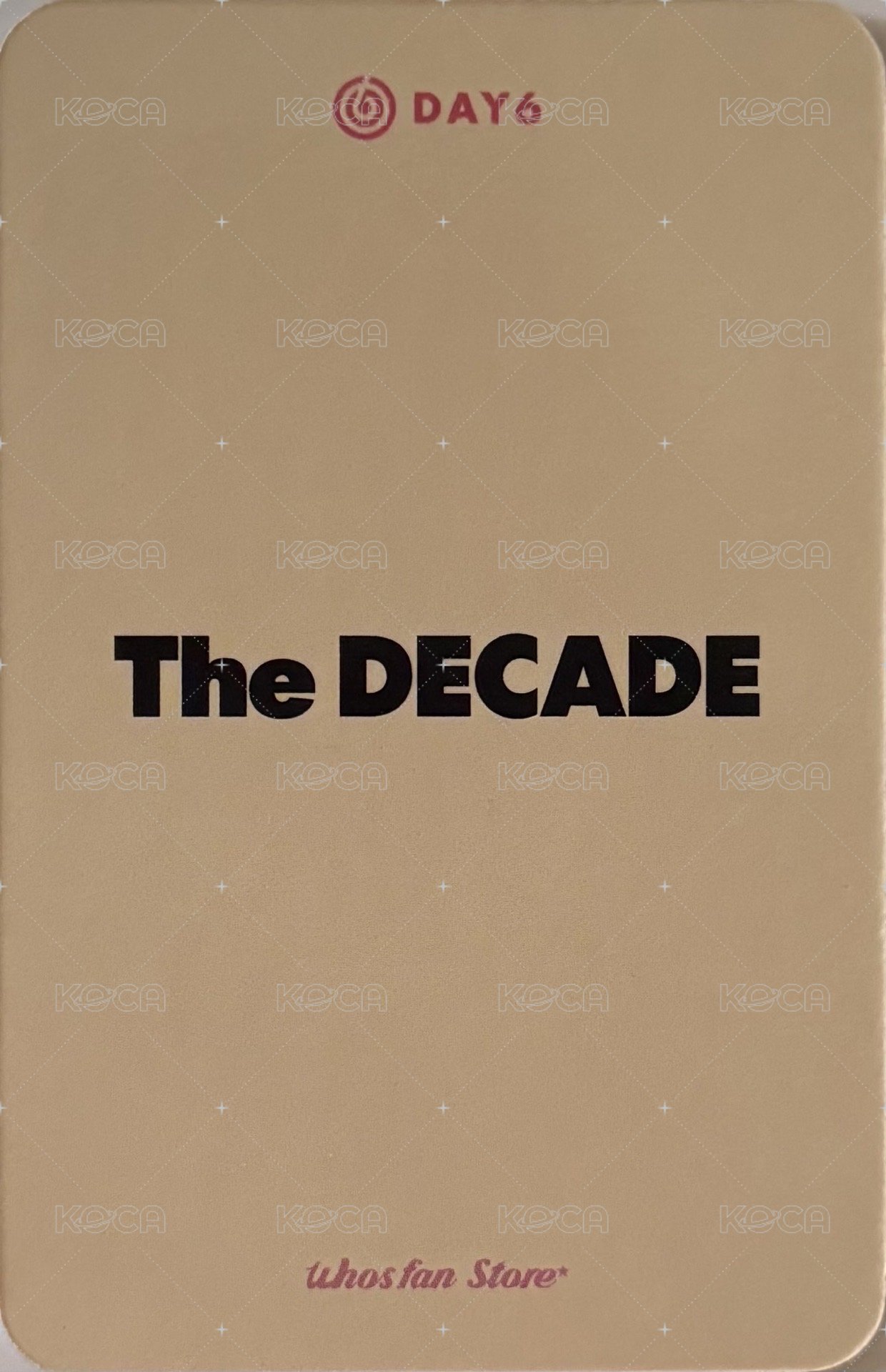 正四 wf 簽售卡  背面