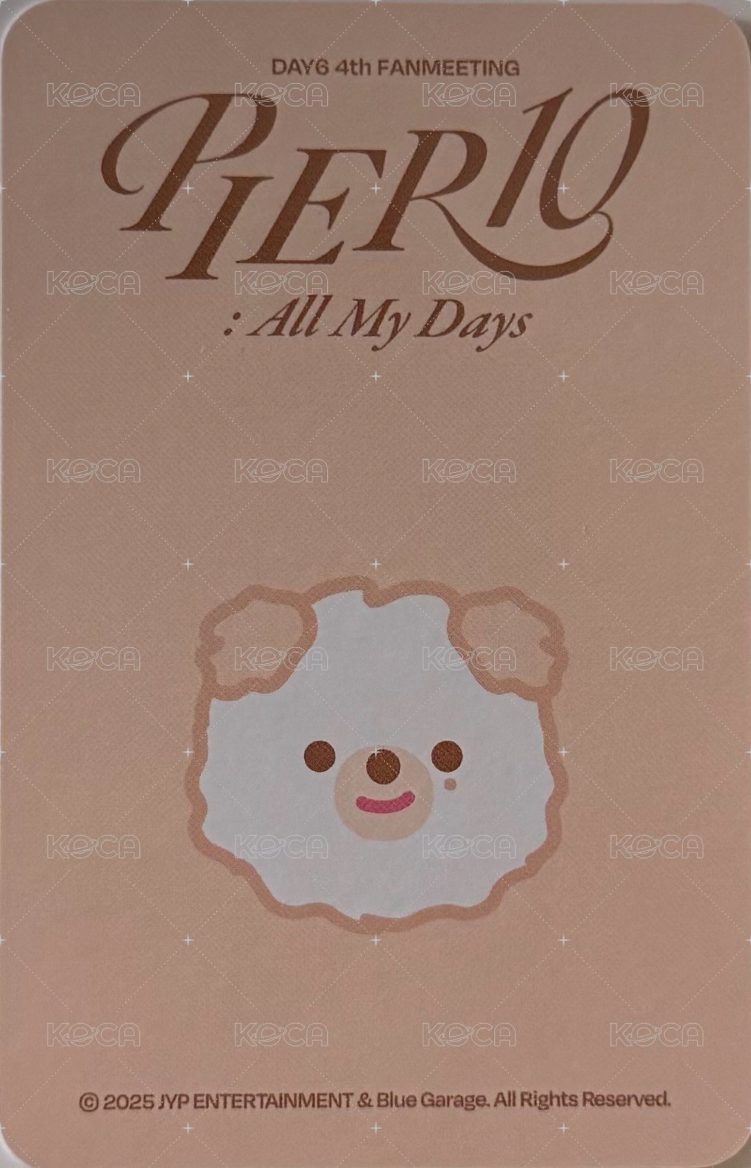 4th FM 坐墊 周邊卡  背面