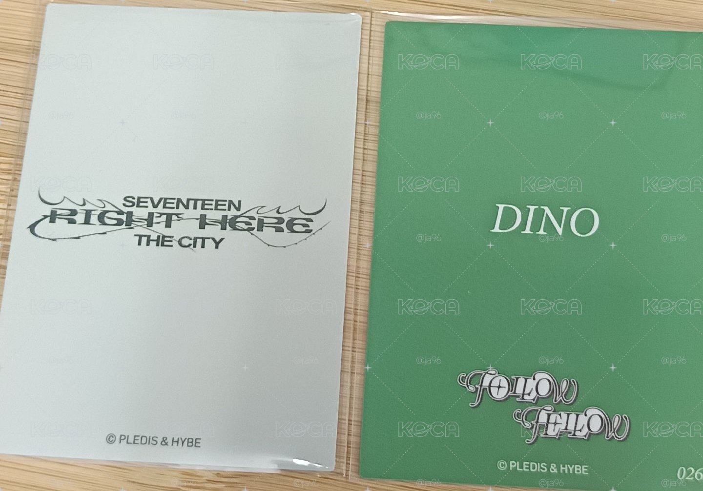 seventeen Dino 展會卡 集章卡兩張一組