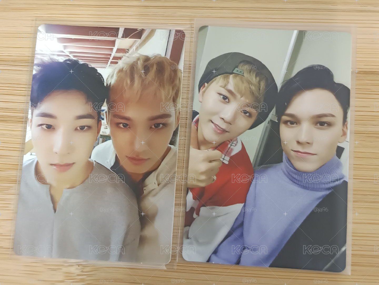 兩張一組 seventeen 珉佑雙人卡 寛率雙人卡