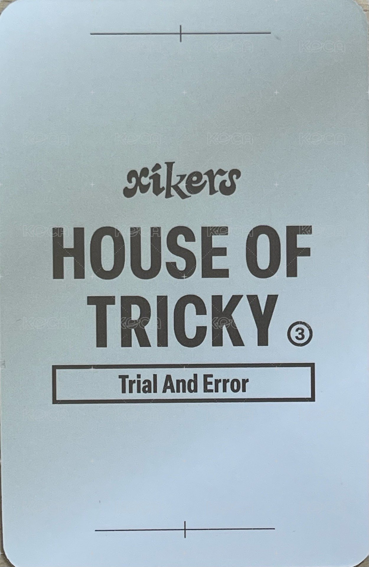 迷三 am 簽售卡 敲頭ver. 背面