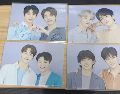 蛋巡雙人卡 八張一組 seventeen 圓順 哲奎 漢勳 八碩