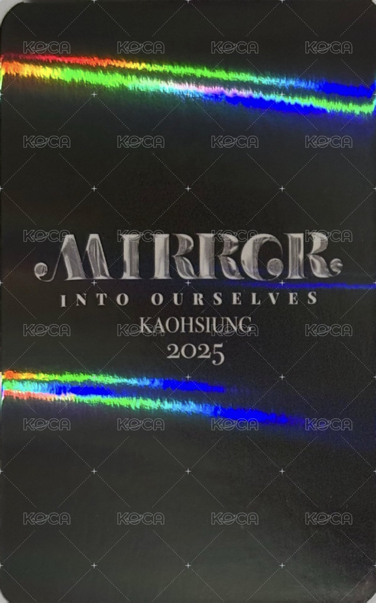 MIRROR INTO OURSELVE 滿額卡  背面