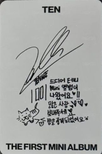 TEN 專輯卡  背面
