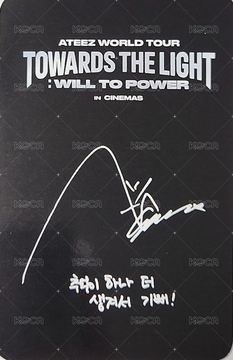 TTL 電影 韓國第一週 電影卡  背面