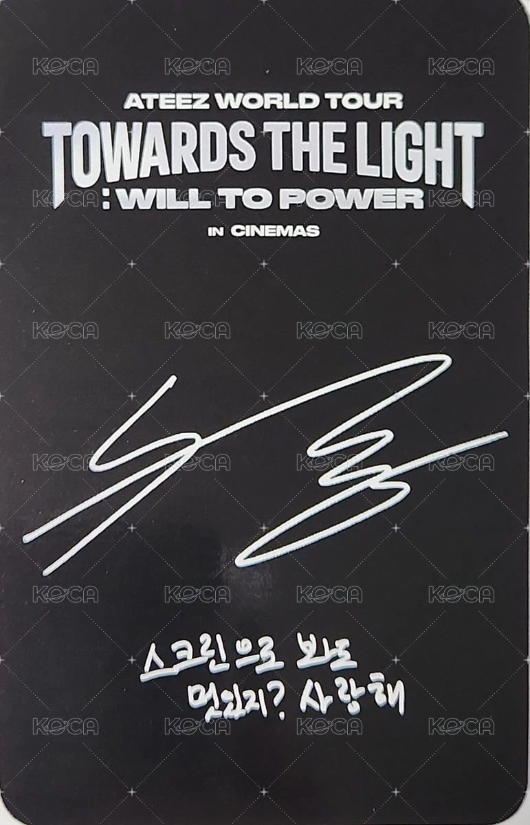 TTL 電影 韓國第一週 電影卡  背面