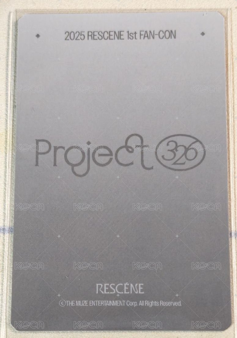 Project 326 周邊卡 香水卡 背面