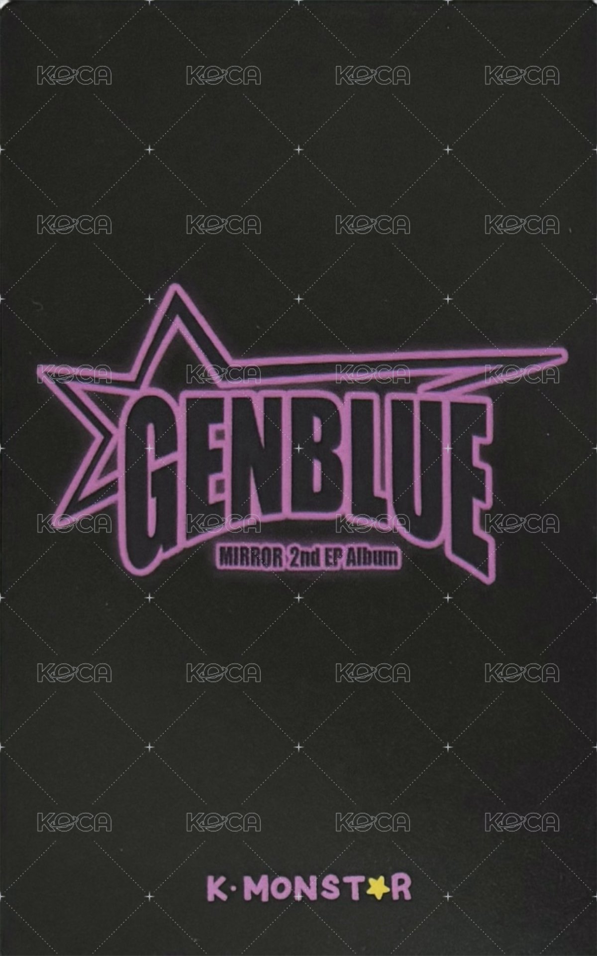 MIRROR km 1.0 線下 簽售卡  背面