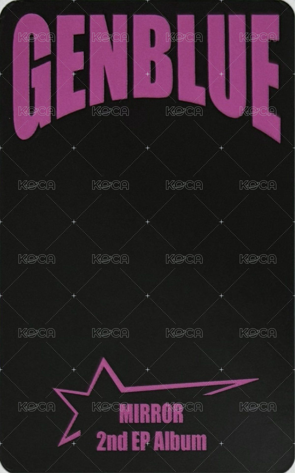 MIRROR 專輯卡 EVER ver. 背面