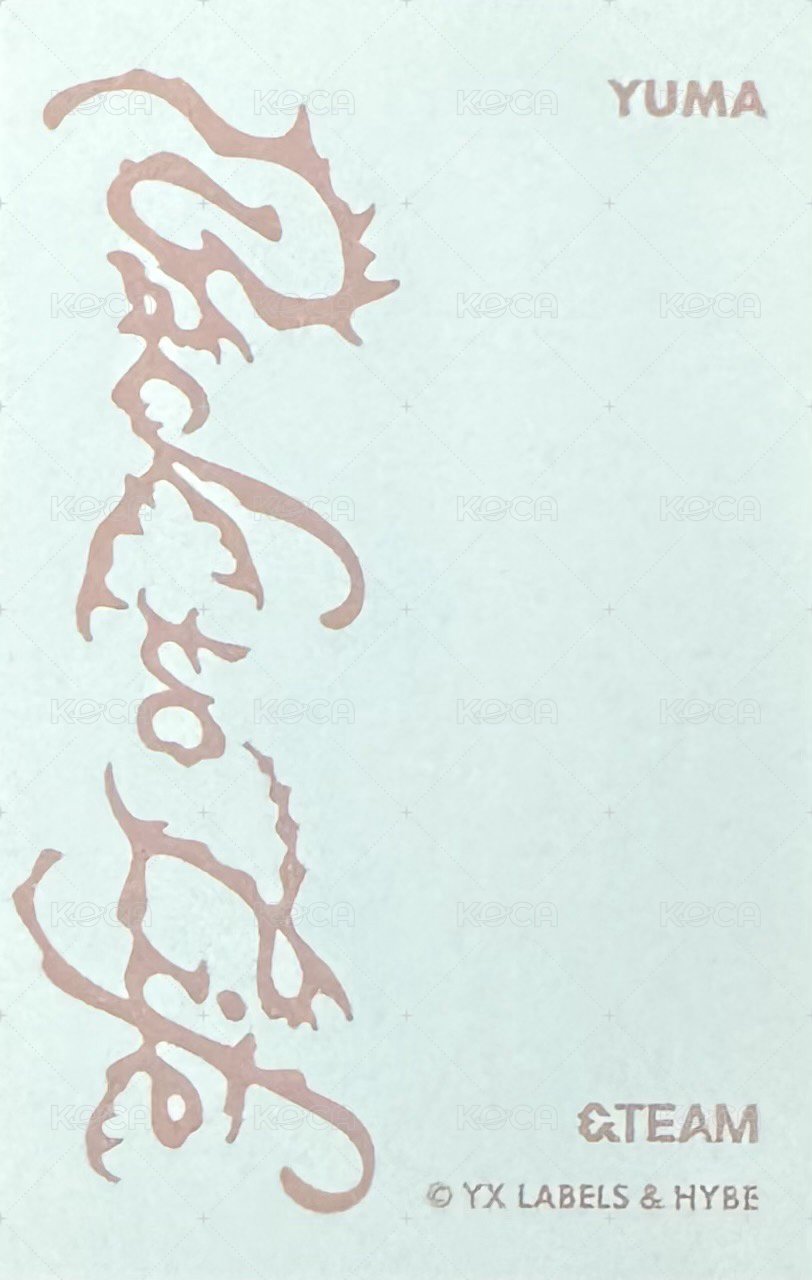 BTL 快閃店 隨機卡 GAZE ver. 背面