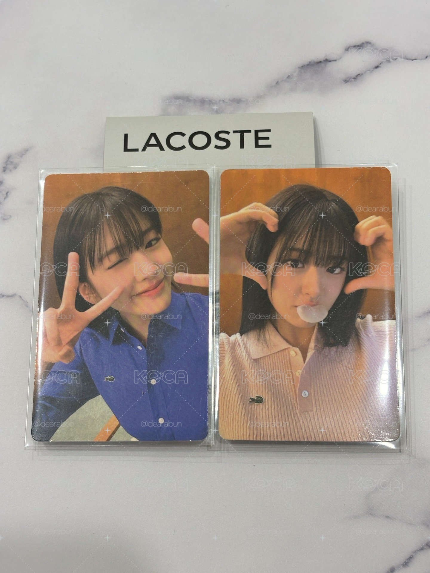 代言卡 LACOSTE代言卡 安安