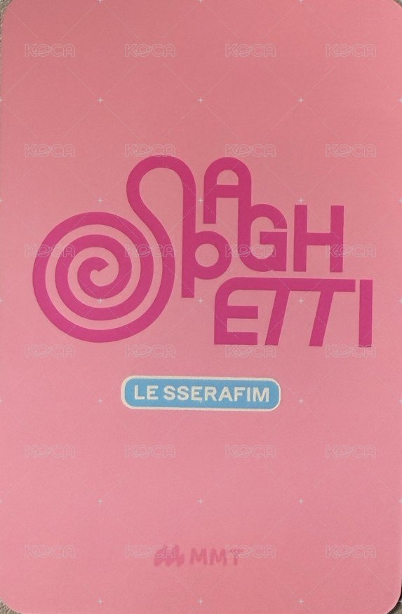 SPAGHETTI mmt 單封預售 特典卡  背面