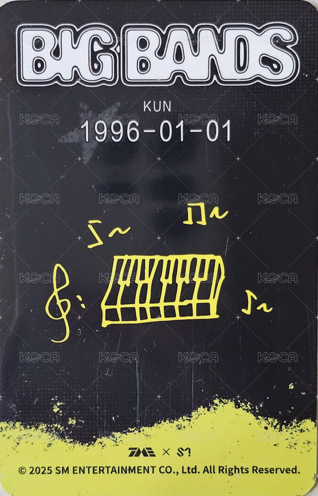 BIG BANDS 四星 星光卡  背面