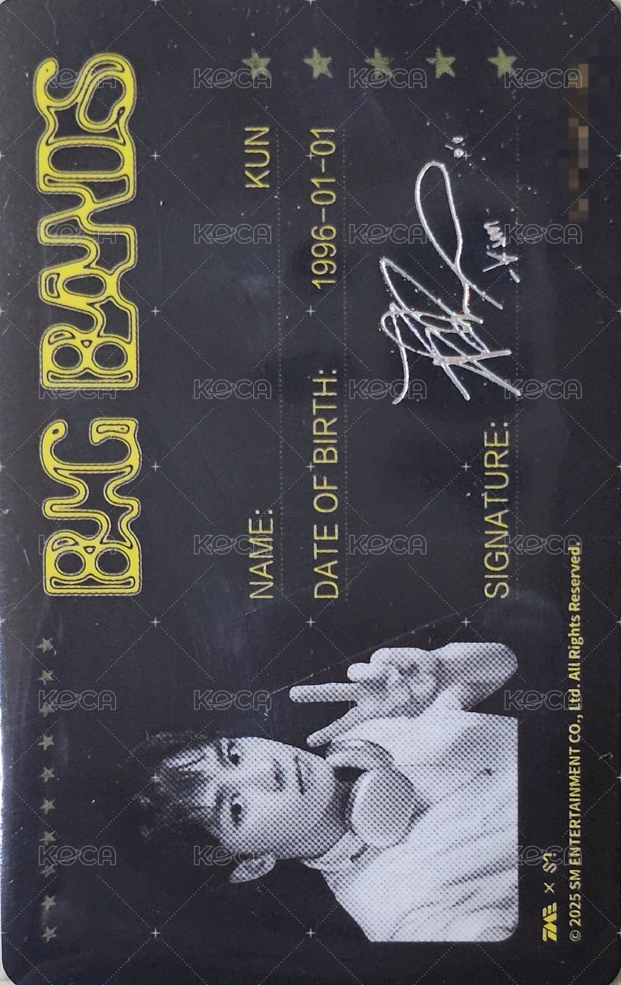 BIG BANDS 五星 星光卡  背面