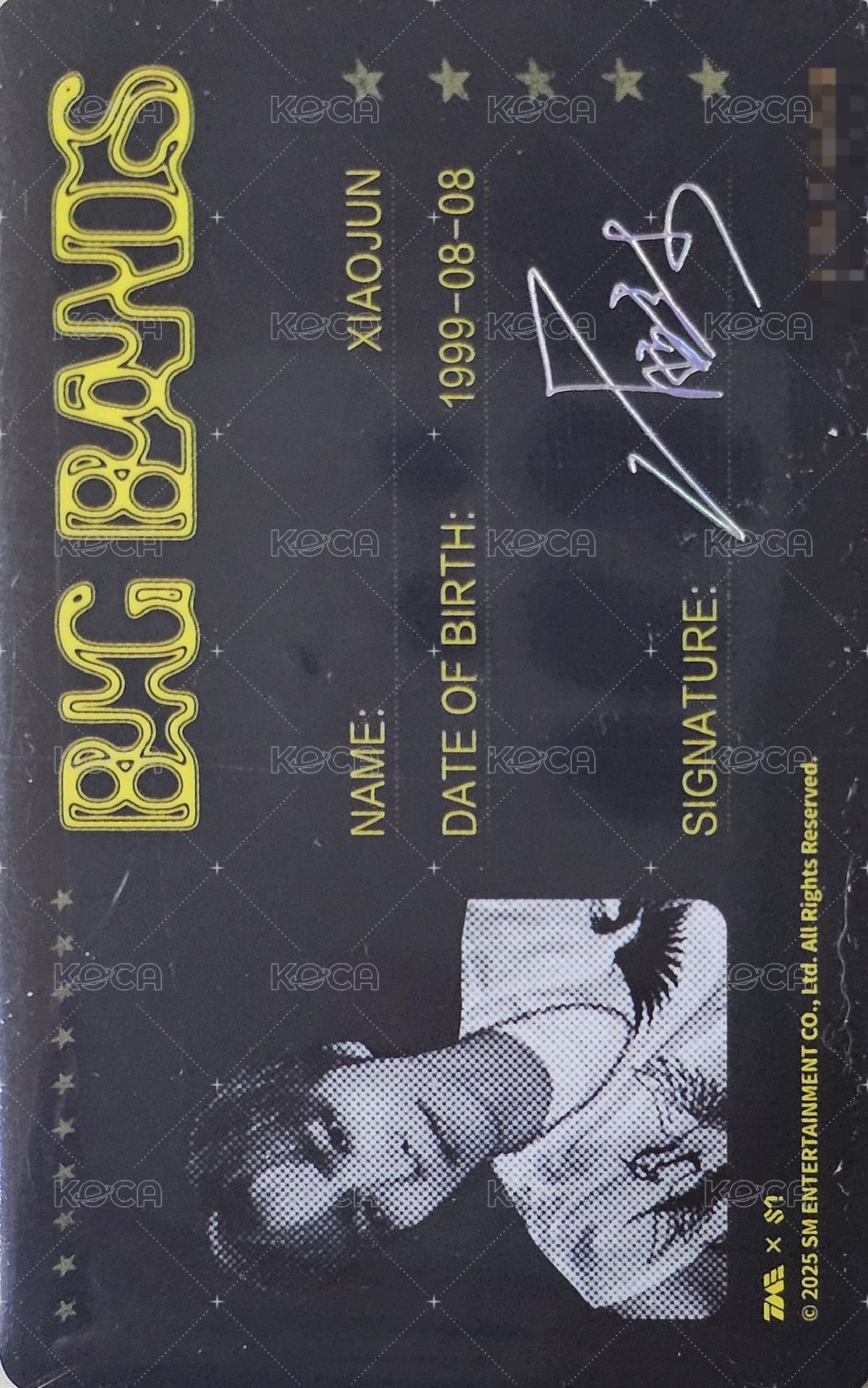 BIG BANDS 五星 星光卡  背面