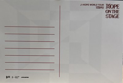 HOTS Tour 明信片 HOTS Tour 明信片 台北場 VIP禮