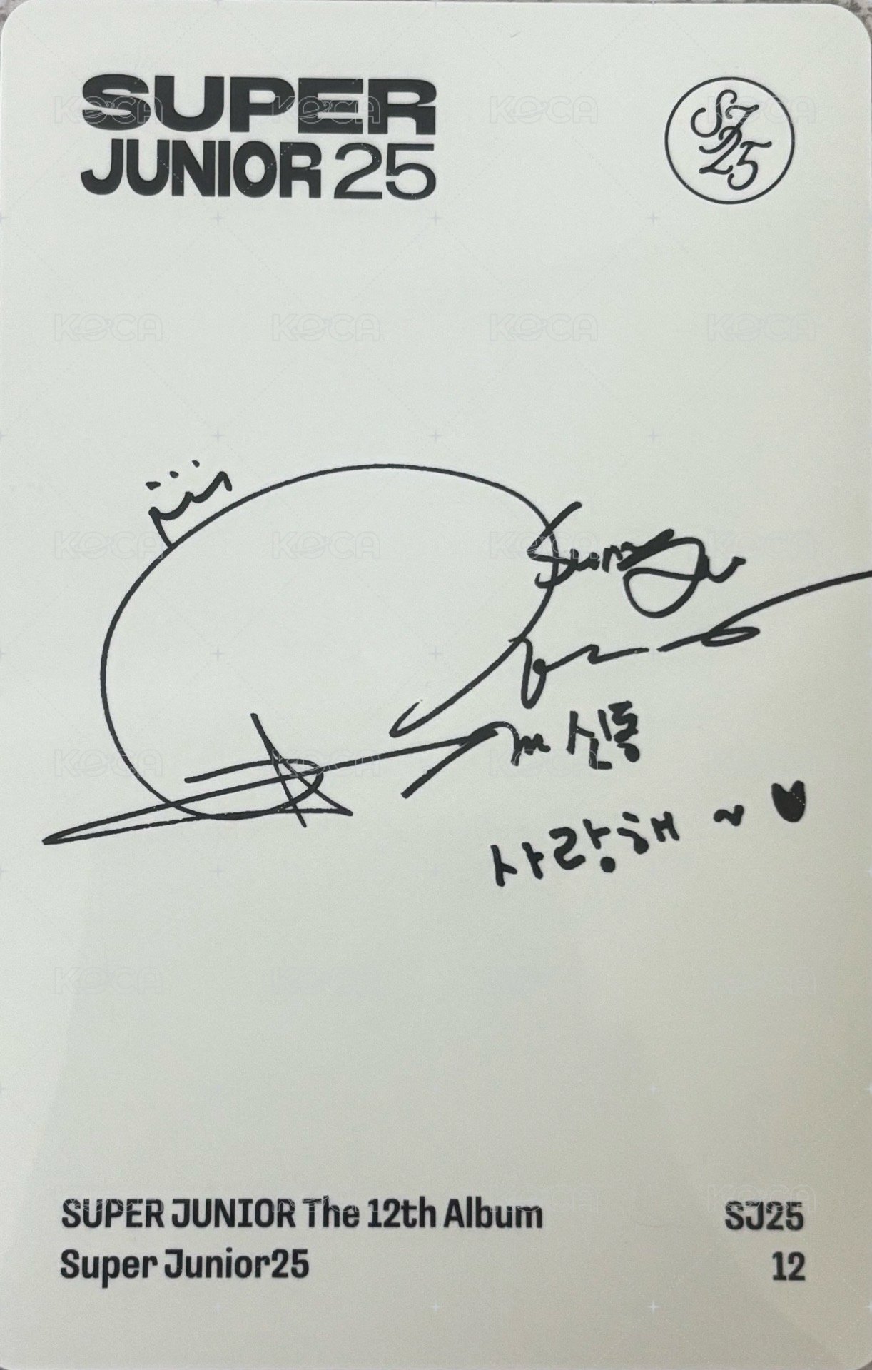 正規12 專輯卡 smini 背面