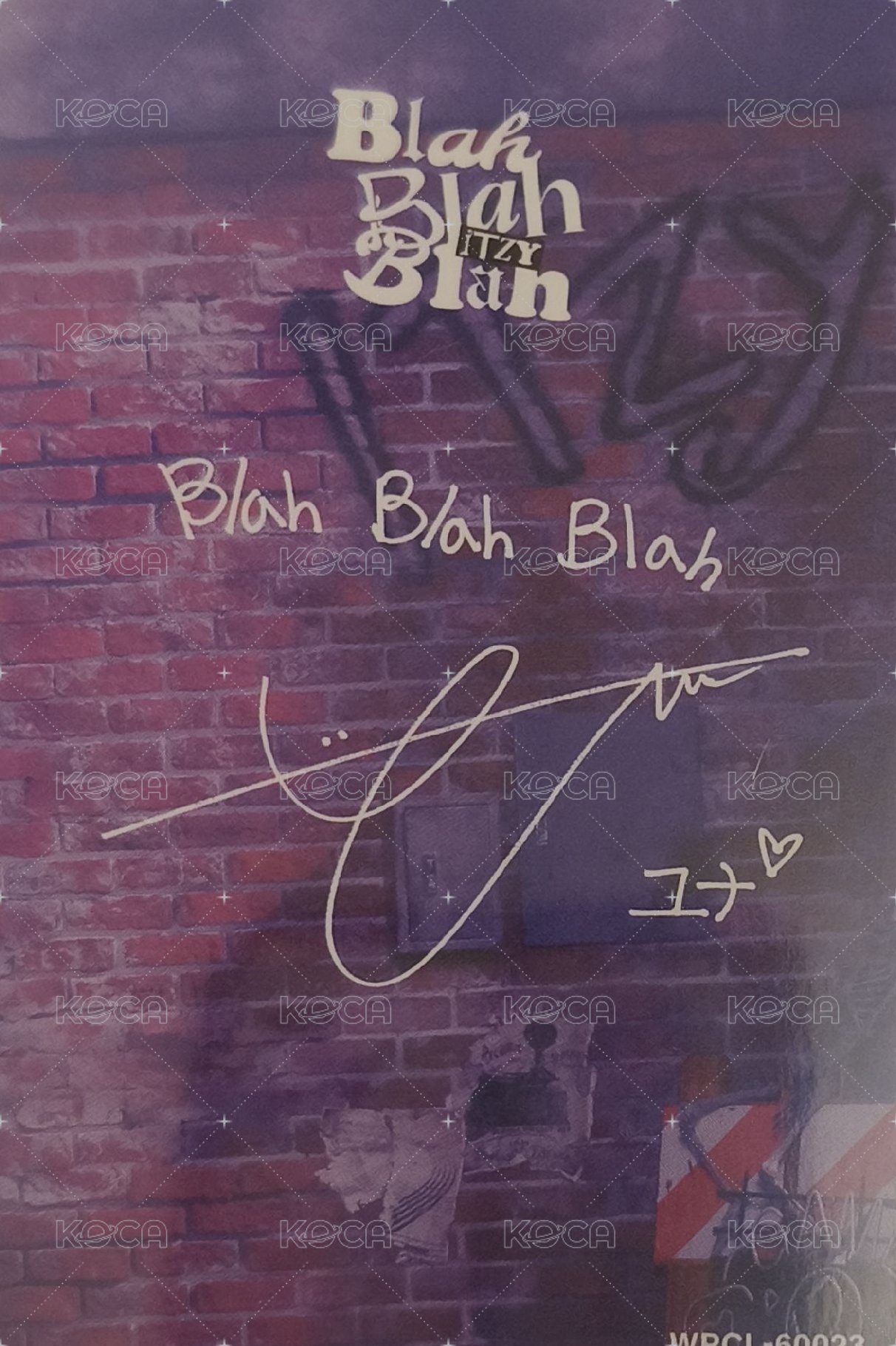 Blah Blah Blah 專輯卡 MIDZY盤 背面