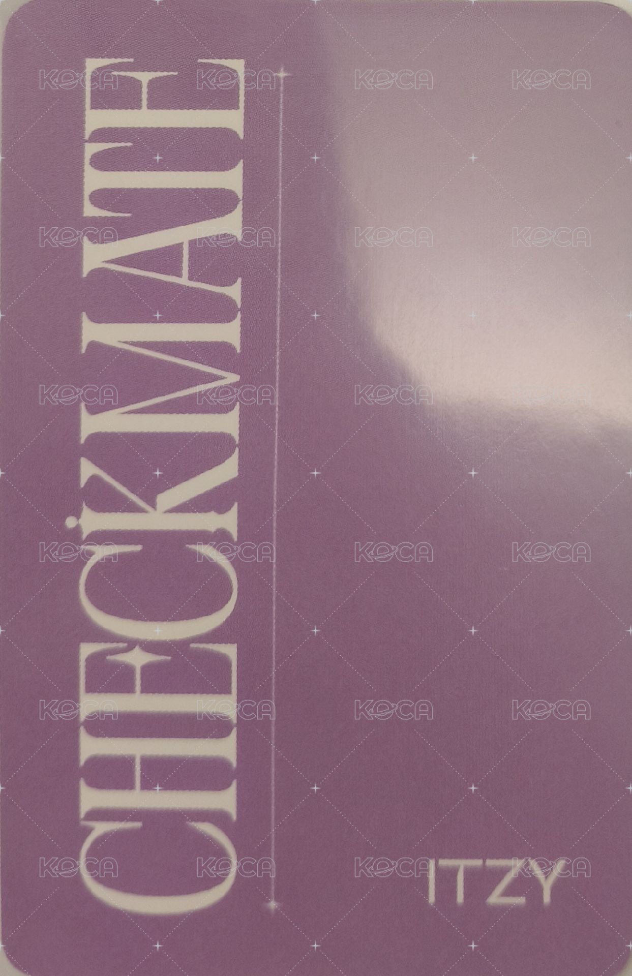 CHECKMATE k4 1.0 簽售卡  背面