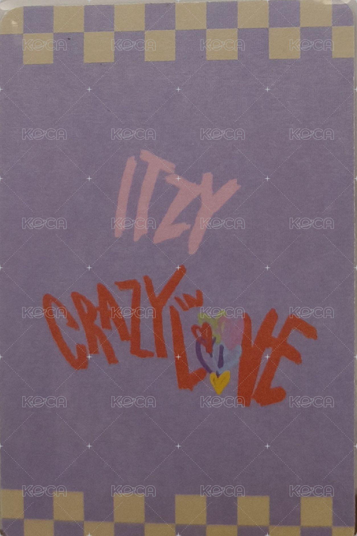CRAZY IN LOVE 阿拉丁 特典卡  背面