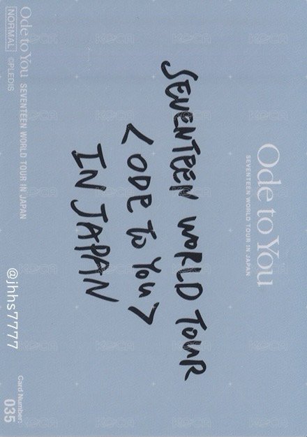 19’OTY 隨機卡  背面