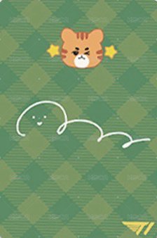 動物朋友 周邊卡 手鏈 背面