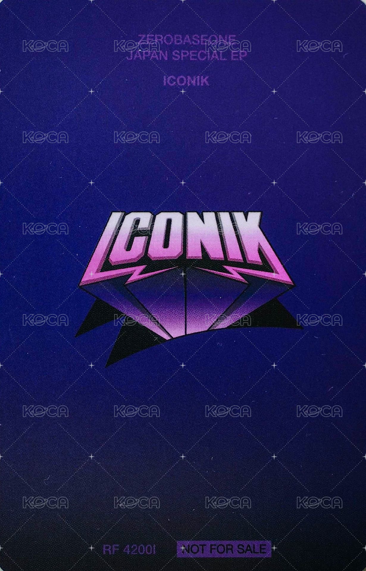 正1日專 專輯卡 Half Heart (Left) ver. 背面