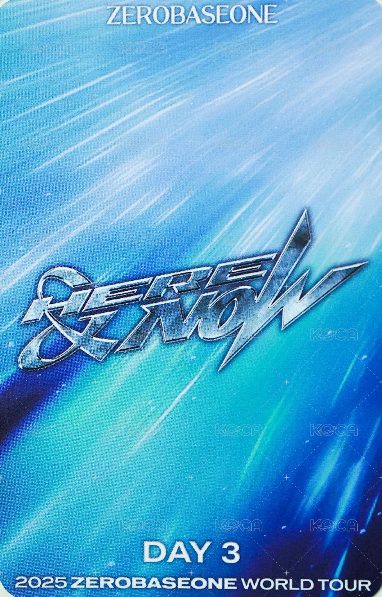世巡H&N 首爾 入場卡 / 場限卡 D3 背面