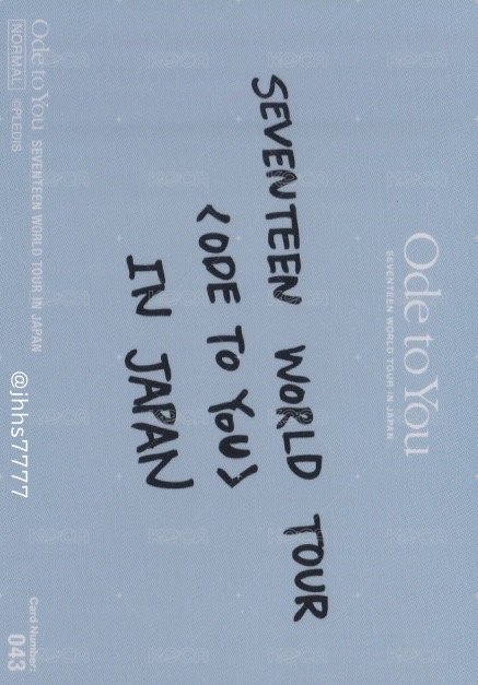 19’OTY 隨機卡  背面