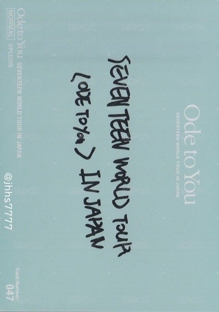 19’OTY 隨機卡  背面