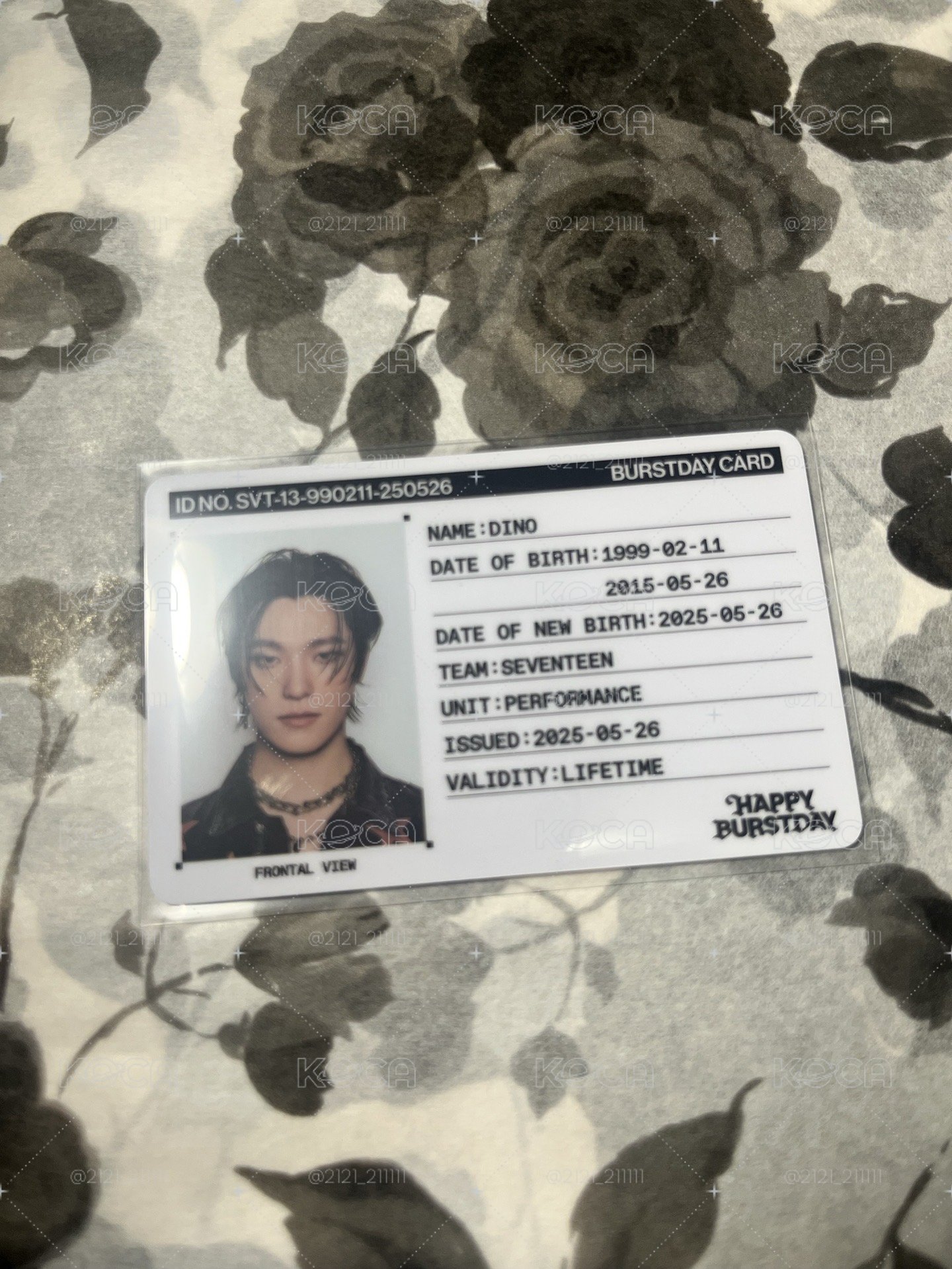 💎SVT李燦正五專輯ID卡