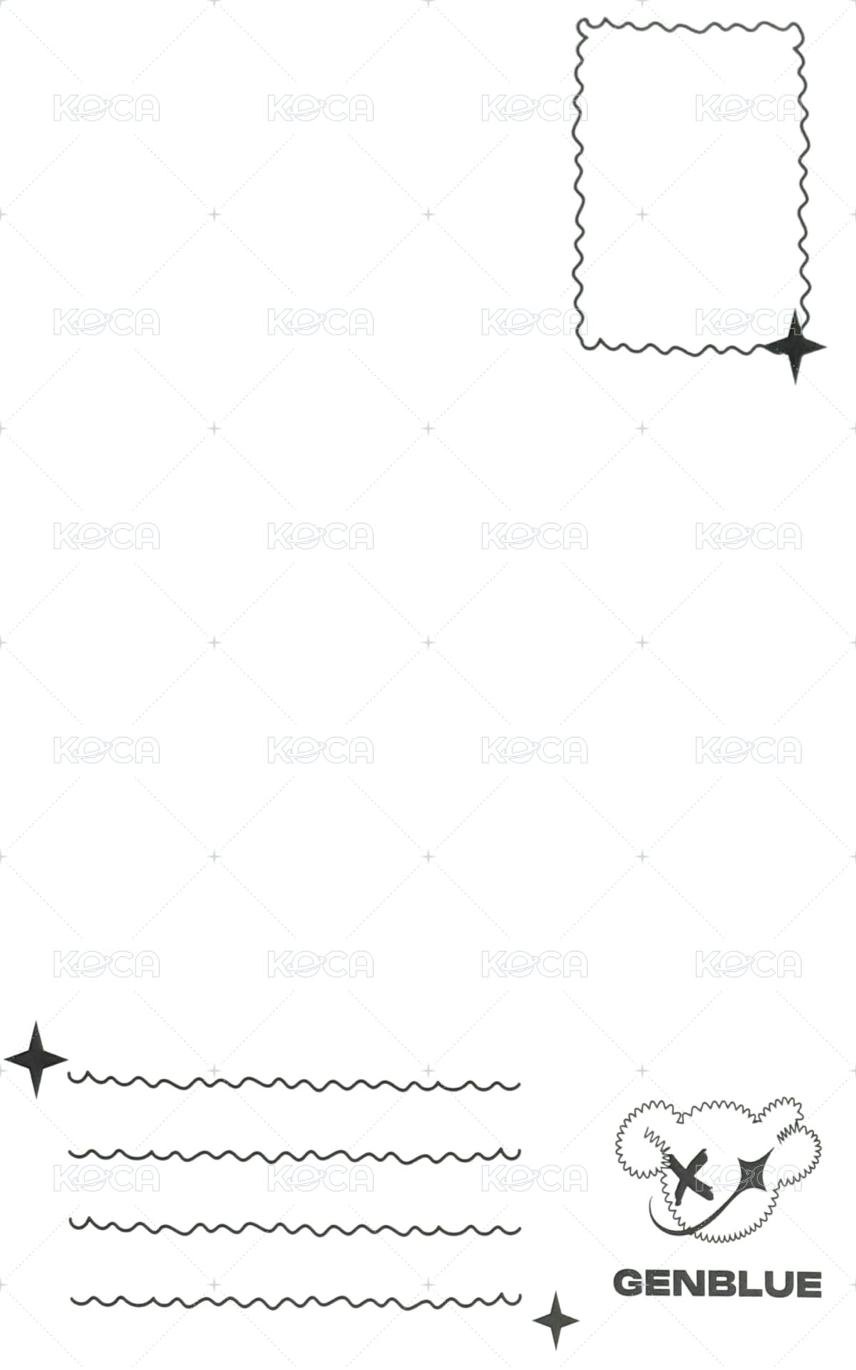 星動樂園 明信片  背面