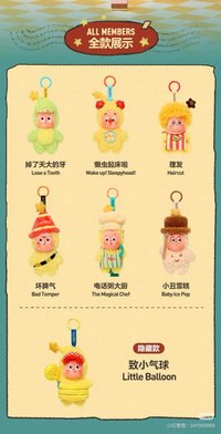 123！星星人系列 吊飾 小丑雪糕