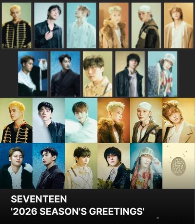 2026 SVT年曆（單小卡+未公開照片）