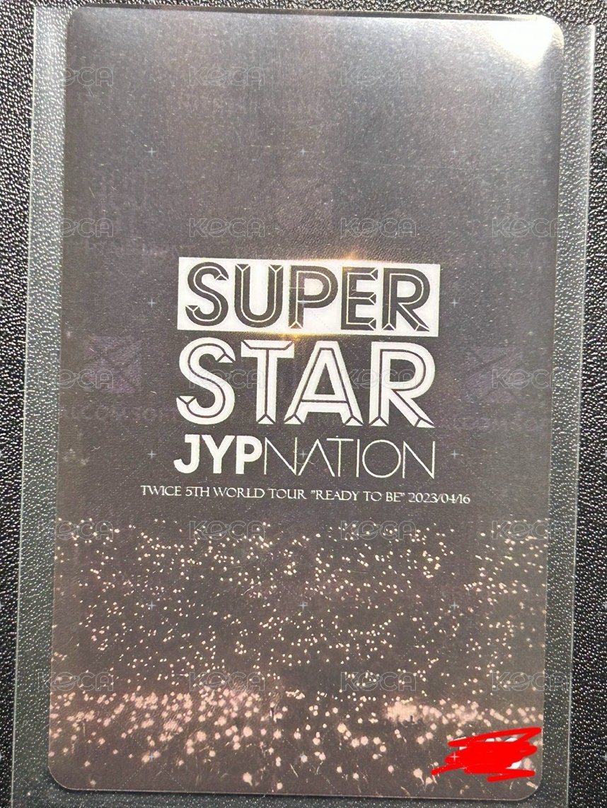 SUPERSTAR jyp 遊戲卡  背面