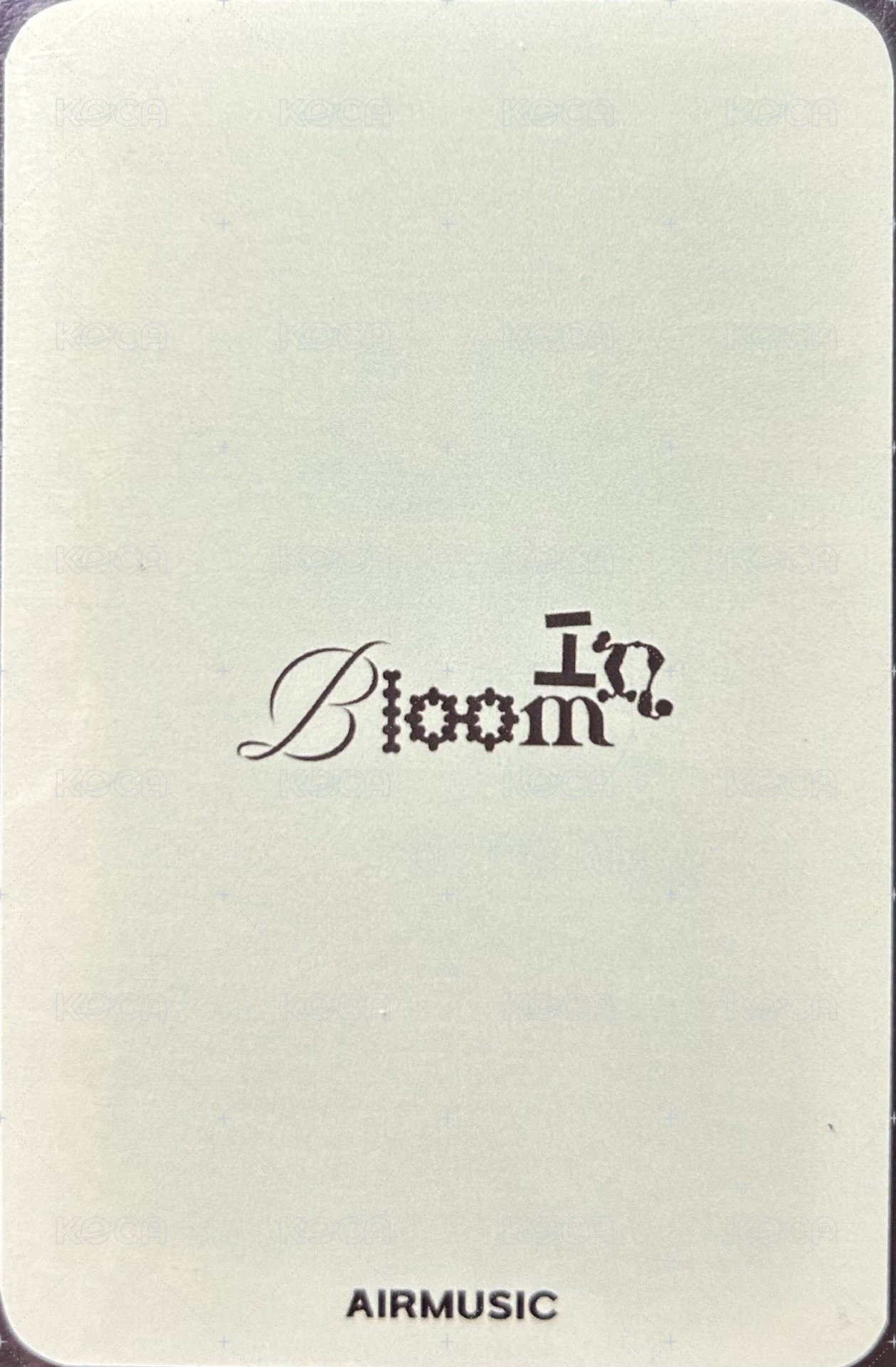 In Bloom Airmusic 線上 特典卡  背面