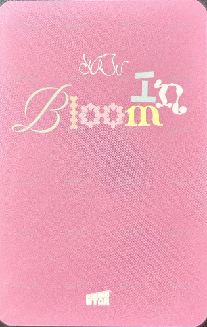 In Bloom Rising-star 線上2.0 特典卡  背面