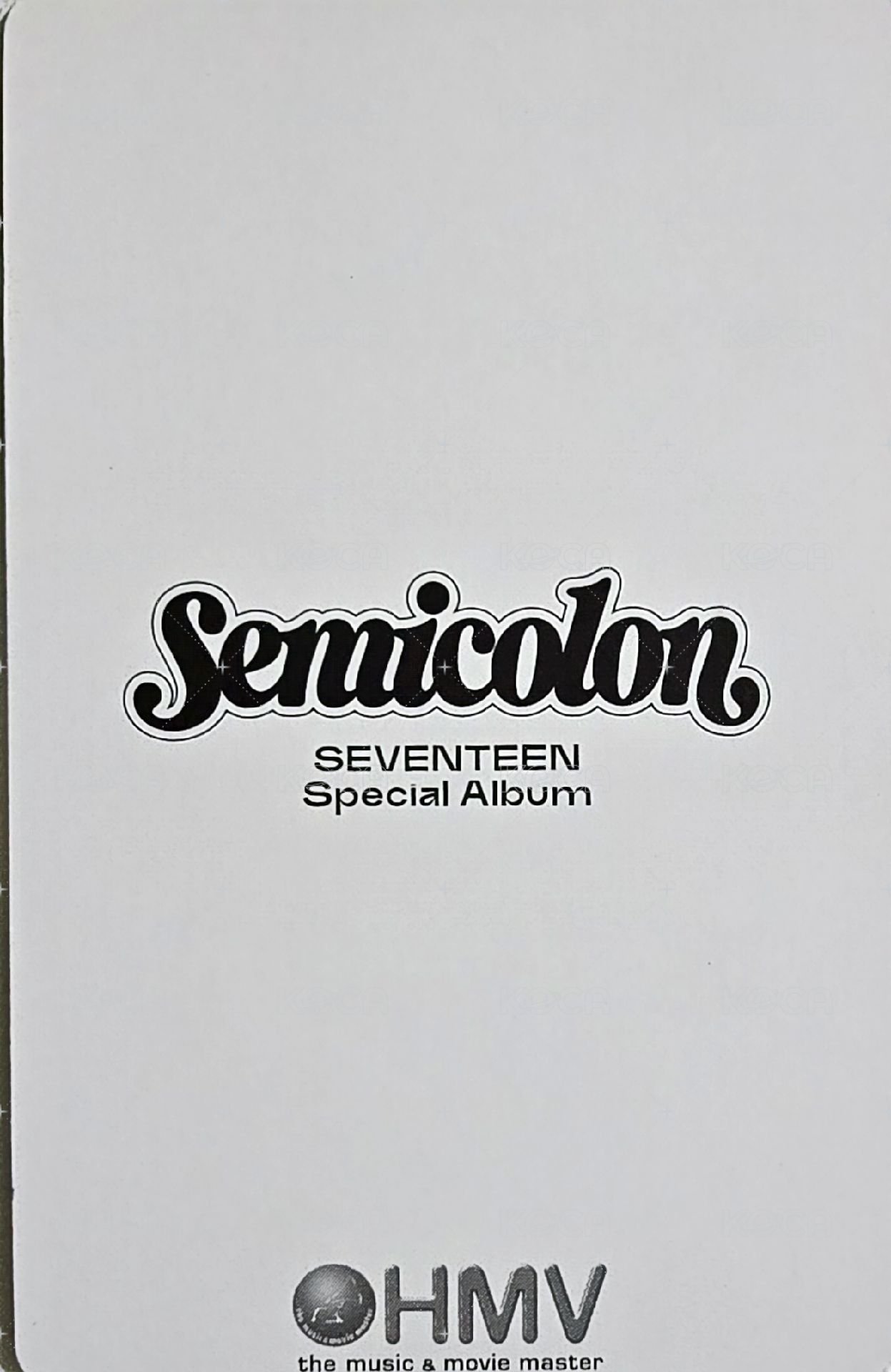 特二 hmv 1.0 特典卡  背面