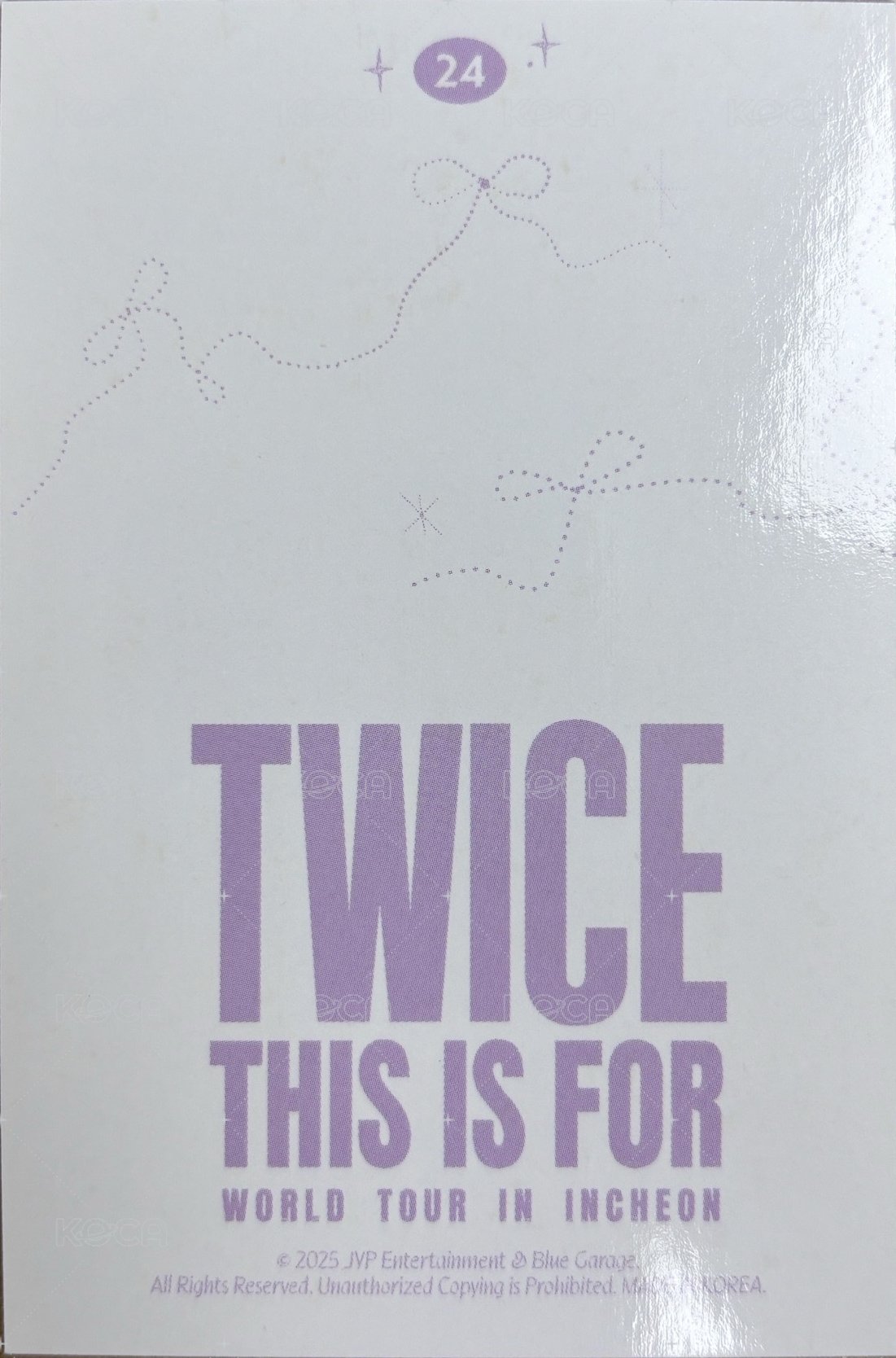 六巡 隨機卡 韓-24 背面