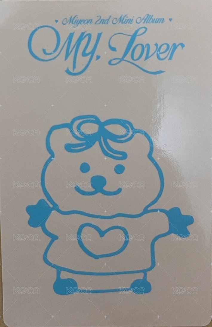 MY, Lover 專輯卡  背面