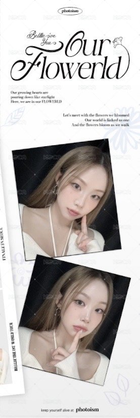 Billlie World Tour 'Our FLOWERLD (Belllie've You)' in SEOUL photoism 人生四格卡  背面