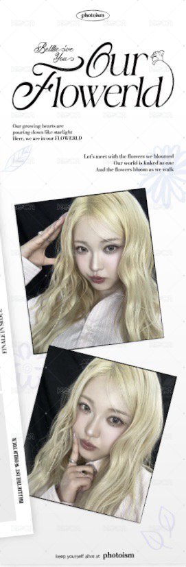 Billlie World Tour 'Our FLOWERLD (Belllie've You)' in SEOUL photoism 人生四格卡  背面