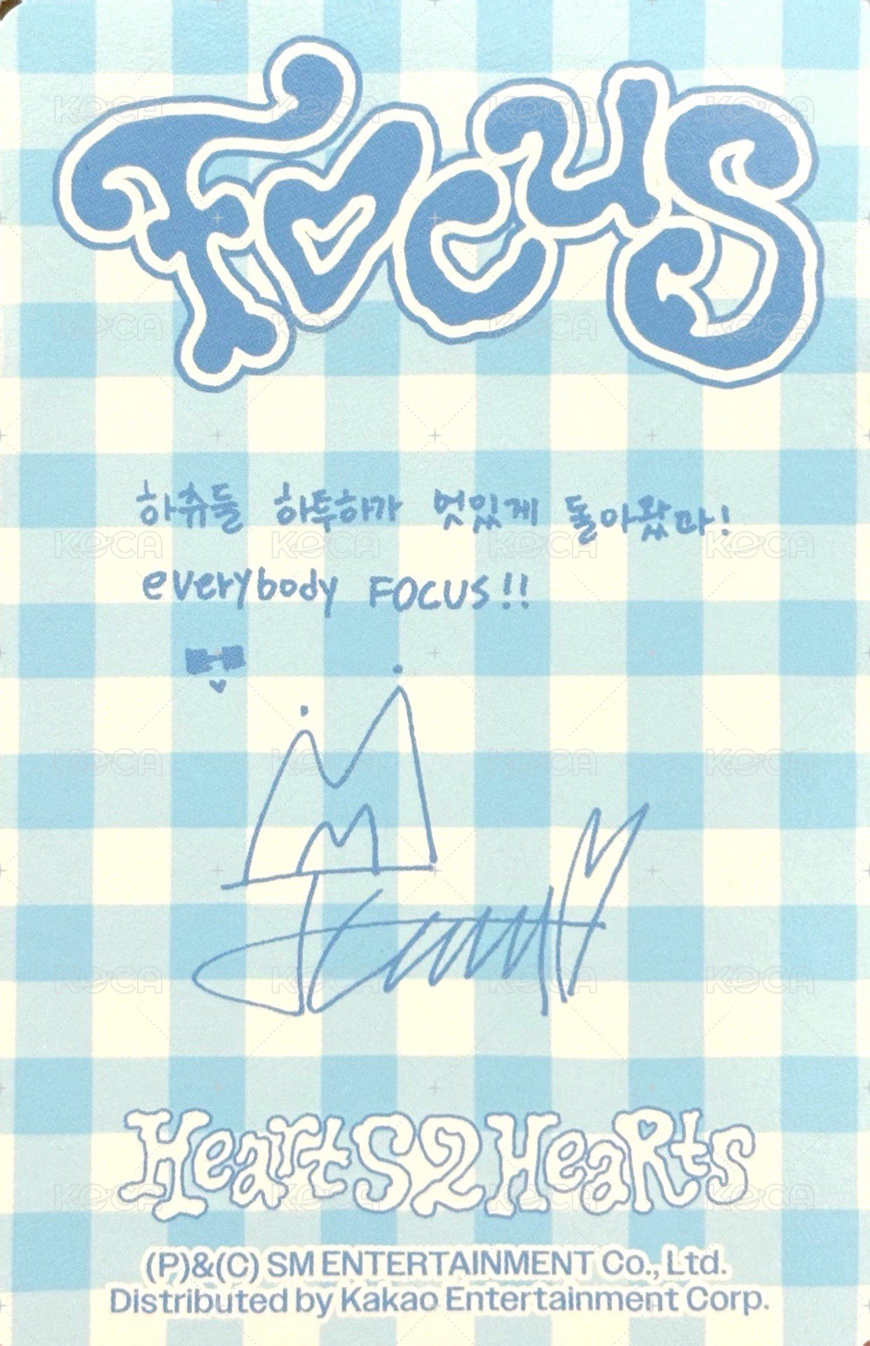 迷一 專輯卡 Smini ver. 背面